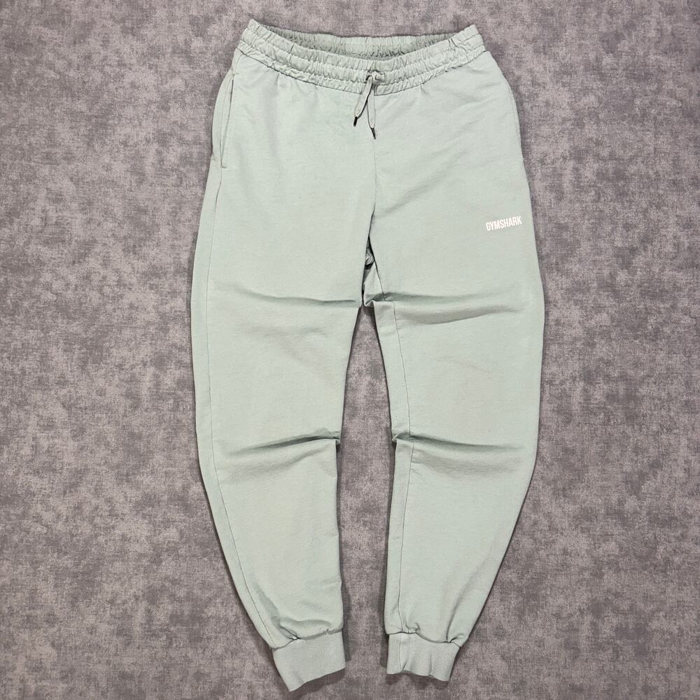 Gymshark Crest Sweatpants Joggers Sage Green Athletic Lounge Mens M gym training